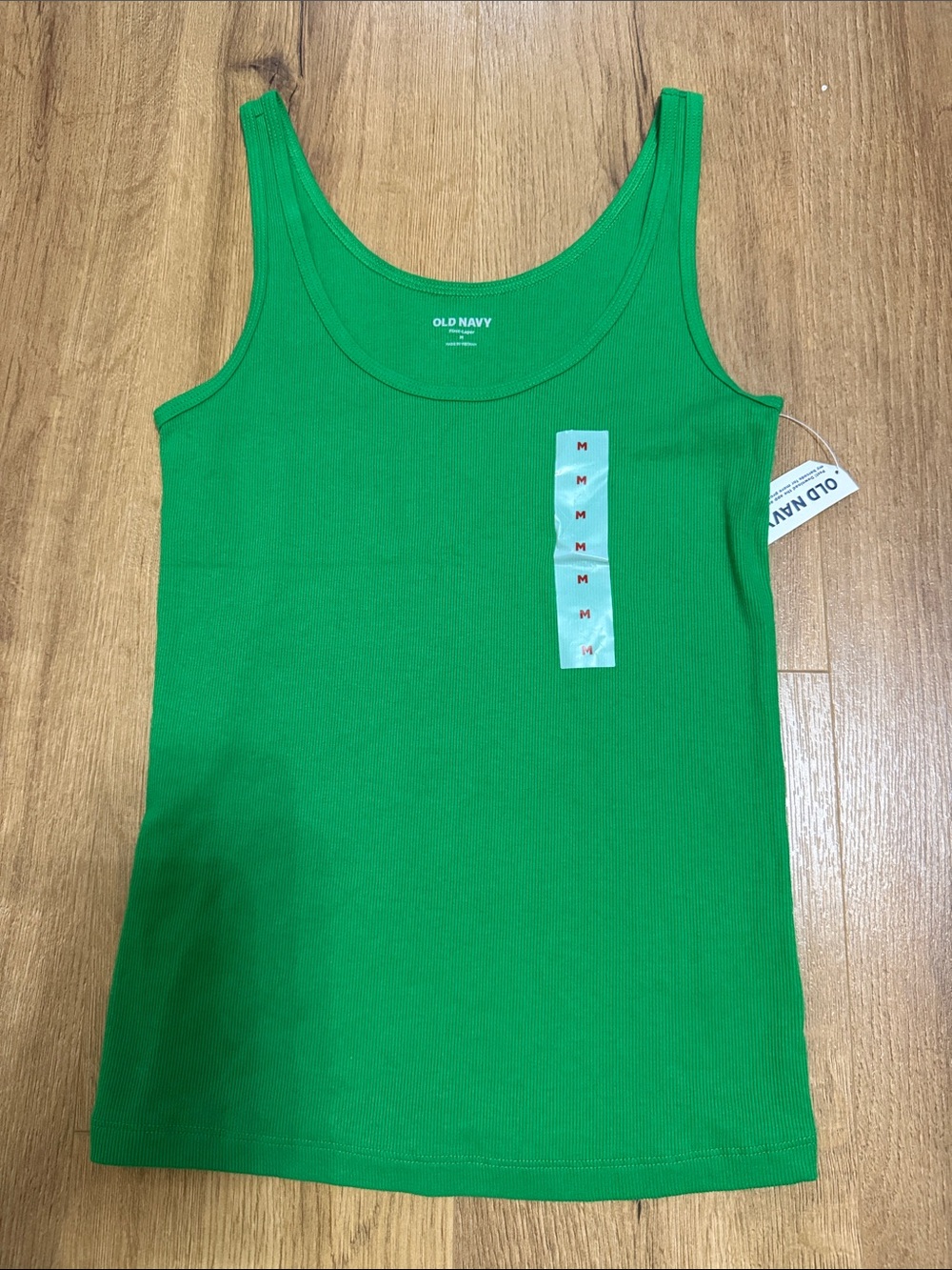 Old Navy Bright Green Ribbed Tank Top